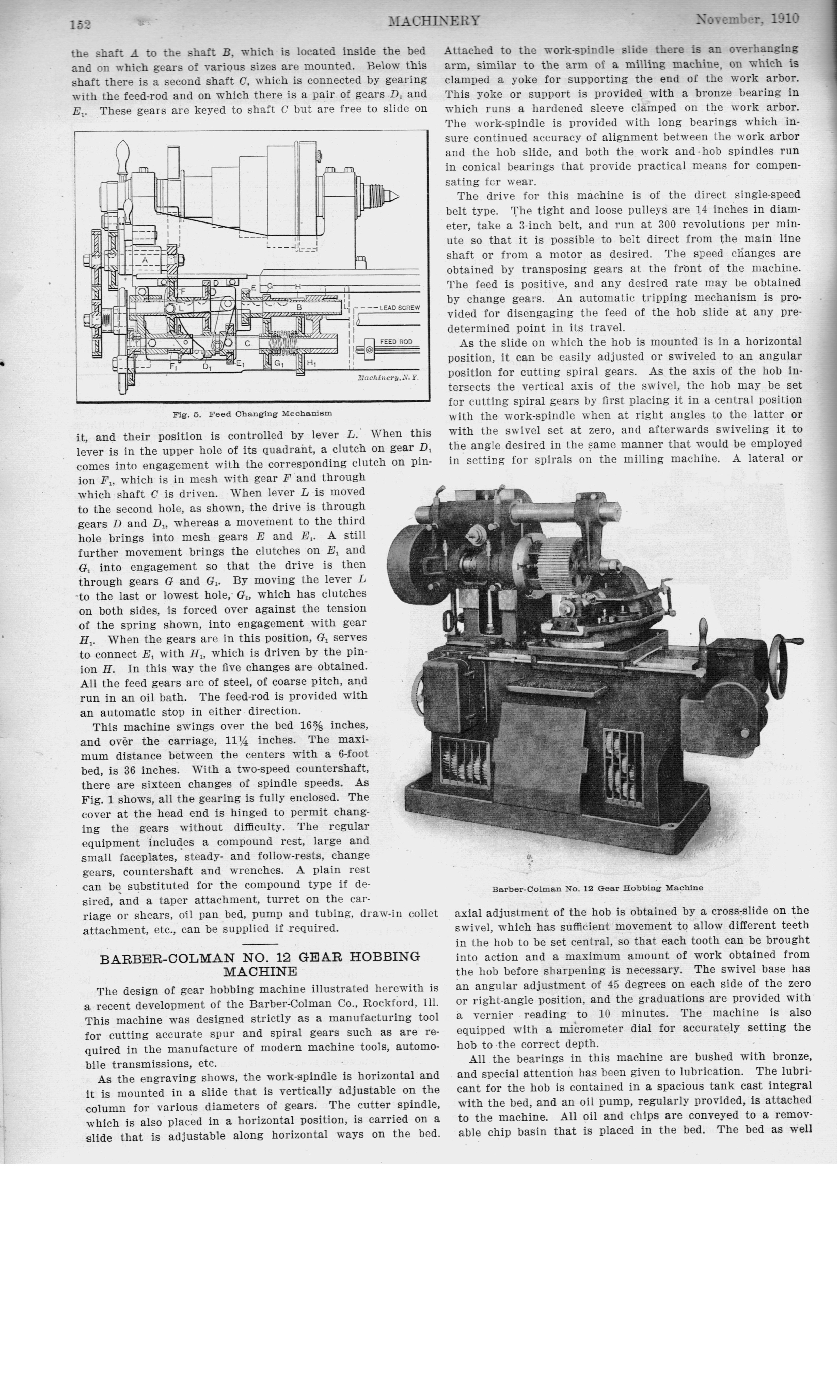 Machinery magazine November, 1910 Machine shop